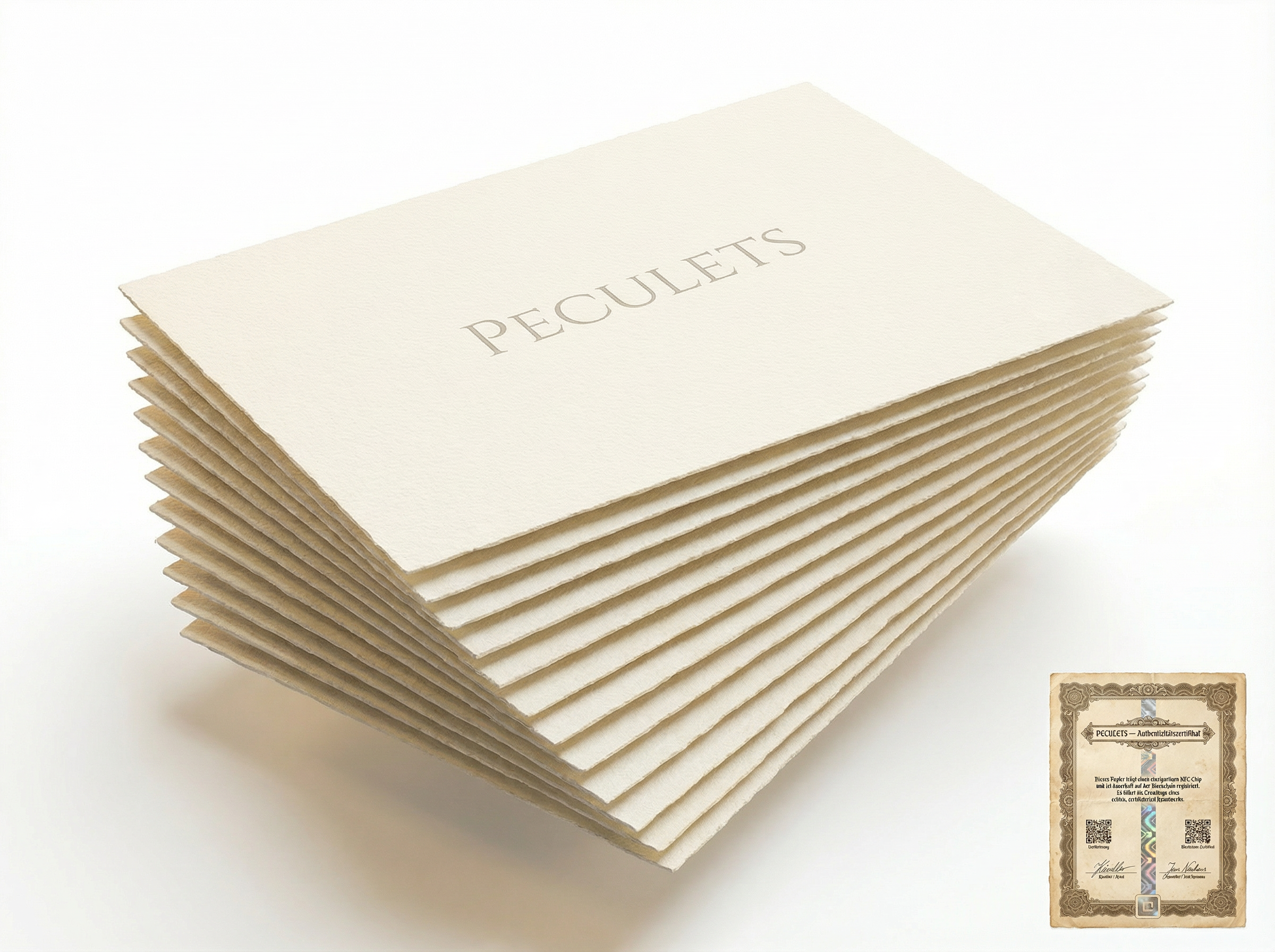 Peculets Spezialpapier — Künstler-Set (10 Bögen)