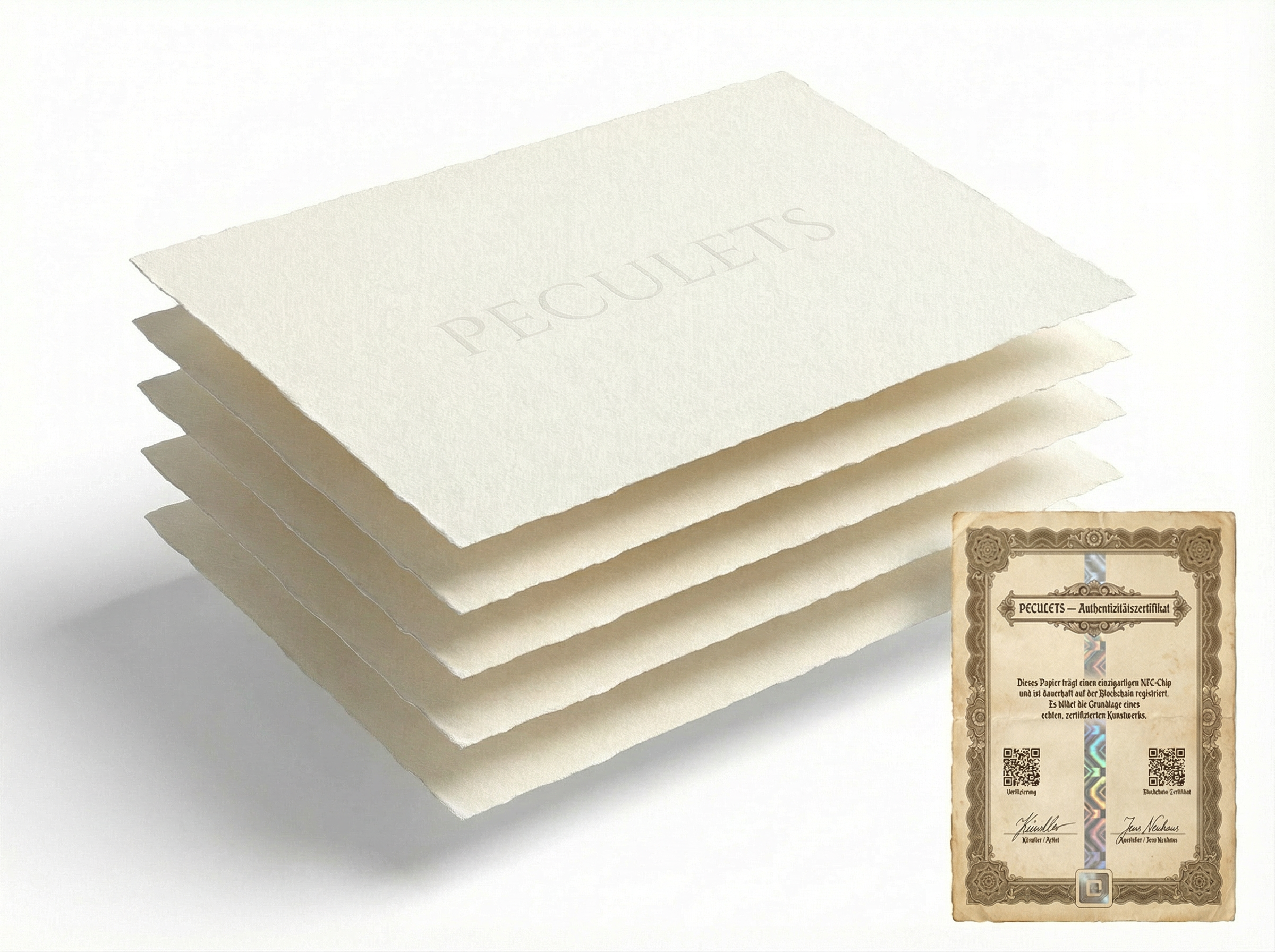 Peculets Spezialpapier — Starter-Set (5 Bögen)